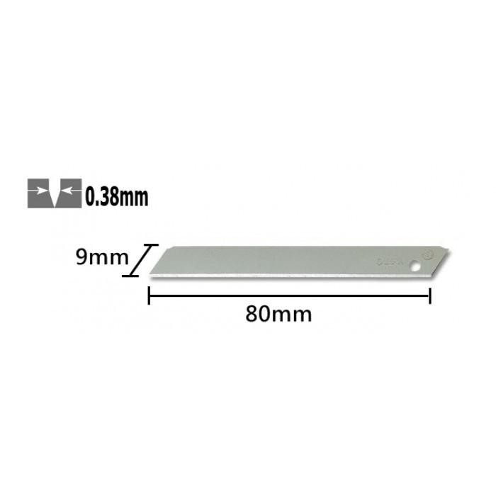 OLFA AB SOL50 REFILL CUTTER 9MM AB-SOL-50 SOLID BLADE (50 PCS/PACK) KODE 1236
