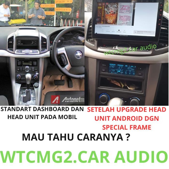 frame head unit android 9/10 inch chevrolet captiva 2012 - 2015