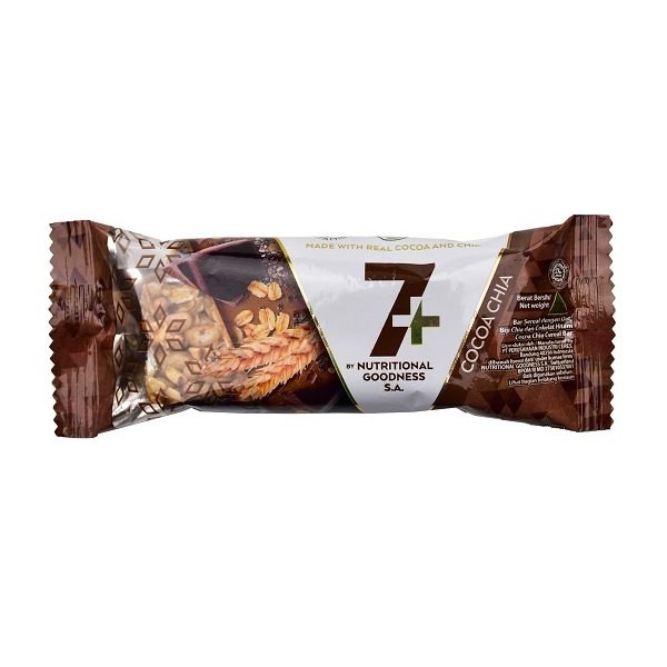 7+ BAR COCOA CHIA 22GR