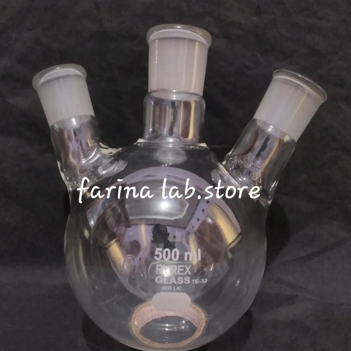 Boiling Flask 3 Neck 500Ml Pyrex Class A
