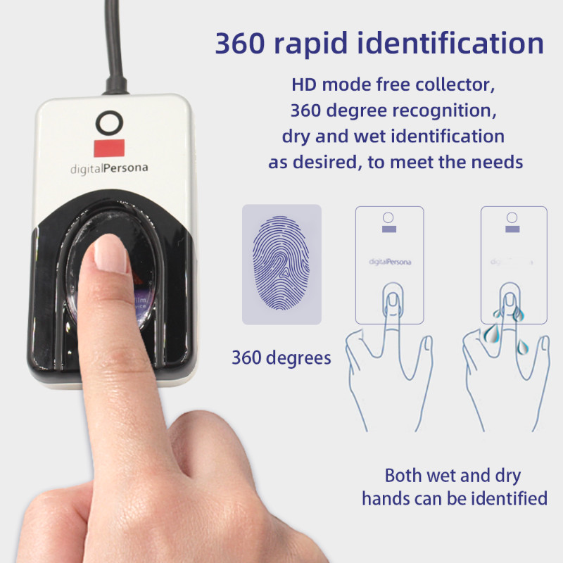 URU4500 Digital Personal USB Biometric Scanner Finger Reader Free SDK