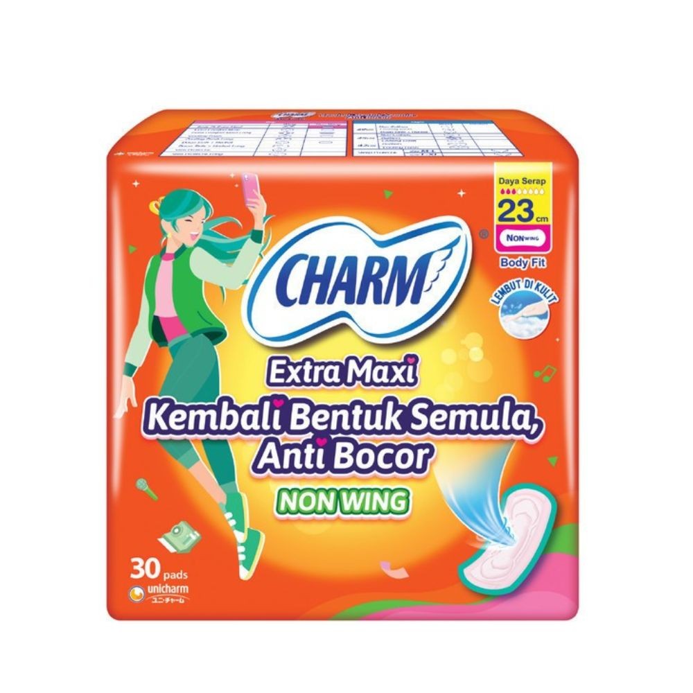 Charm Extra Extra Maxi 23Cm 1 Pack Isi 30 pcs
