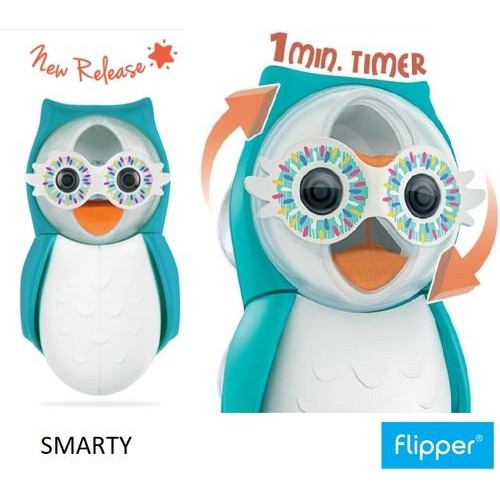PREMIUM Flipper Toothbrush Holder Owl - Smarty