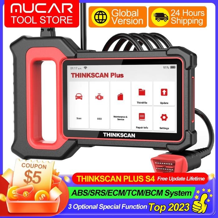 Thinkscan Plus S4 Obd2 Scanner ABS/SRS/ECM/TCM/BCM System with 3