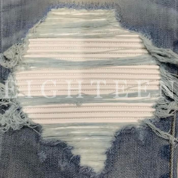 WHITE LEATHER BIKER PATCH (10cm x 30cm)