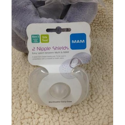 Mam 2 Nipple Shields Size2 (Medium/Large)