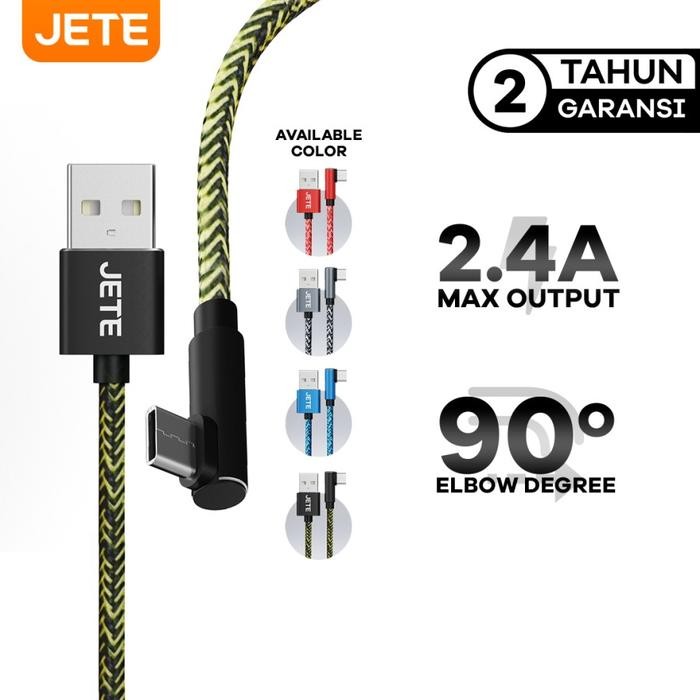 Kabel Data Type C JETE CA1 2.4A Fast Charging