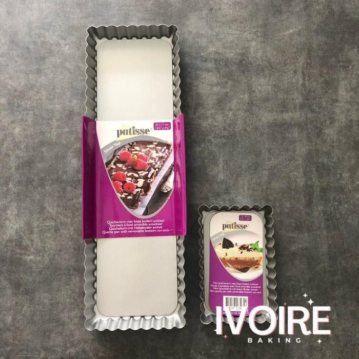 Patisse Rectangle Tart Pie Quiche Removable Base Pan