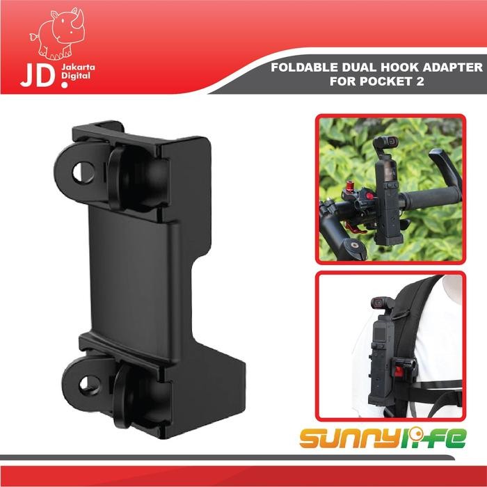 SUNNYLIFE FOLDABLE ADAPTER BASE DUAL HOOK ADAPTER DJI OSMO POCKET 2