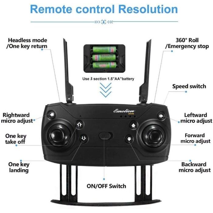 [Expret] Boshop E88 Pro Shot Drone Camera Quadcopter include Remote Dan Kamera