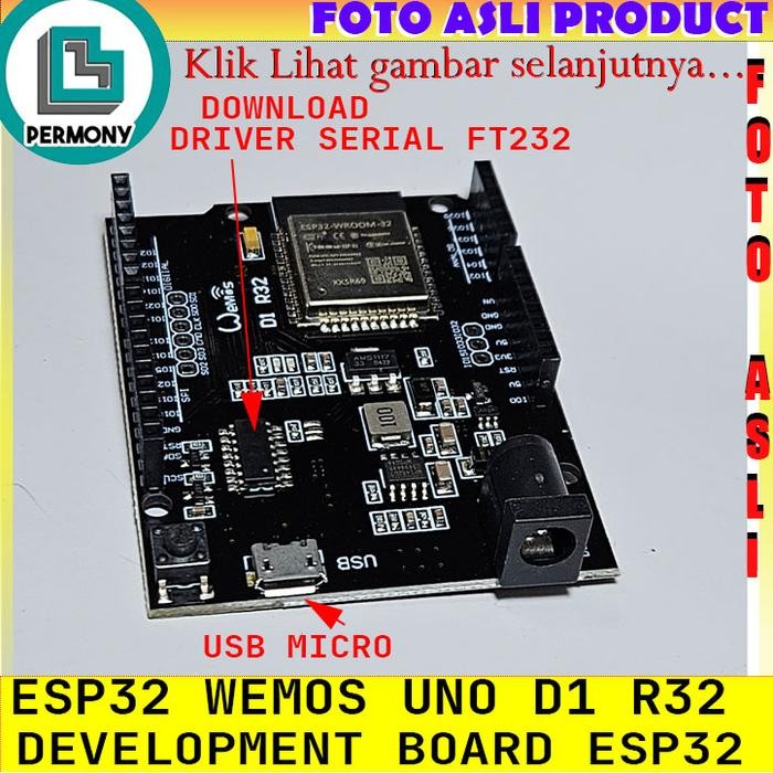 WEMOS D1 R32 ESP32 UNO DEVELOPMENT BOARD 4MB BLUETOOTH MODULE