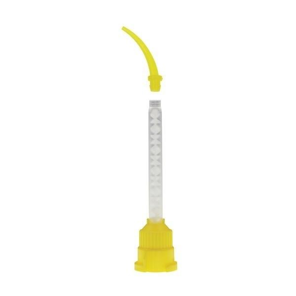 Impression Tip Yellow Silicone Rubber 50Pcs Disposable Mixing Tips