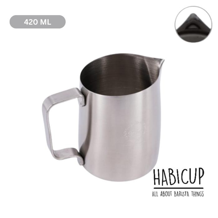 Milk Jug Sharp Spout Silver 420 ML