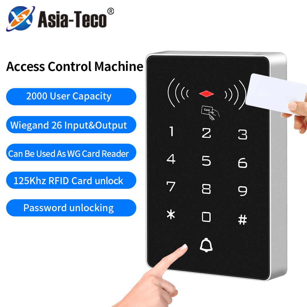 Asia Teco 2000users Standalone Access Controller RFID Access Control Keypad digital panel WG26 Card