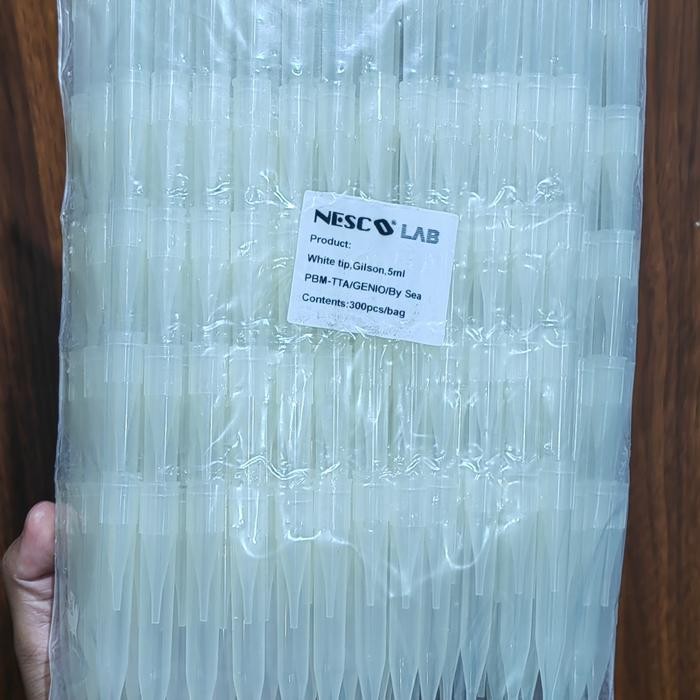 Pipet Tips Nesco 5 Ml Isi 300 Pcs White Tips 5 Ml