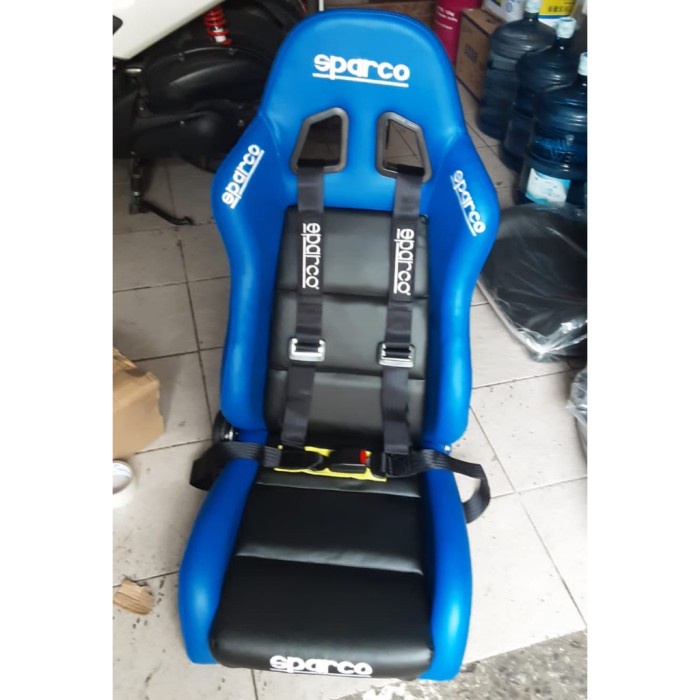 PREMIUM jok racing biru model separco