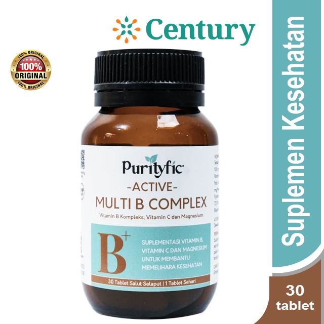 PURITYFI ACTIVE MULTI B COMPLEX 30 TAB / VITAMIN & SUPLEMEN / VITAMIN B COMPLEX