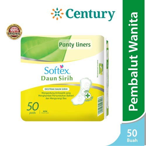 Softex Pantyliner Daun Sirih 50s