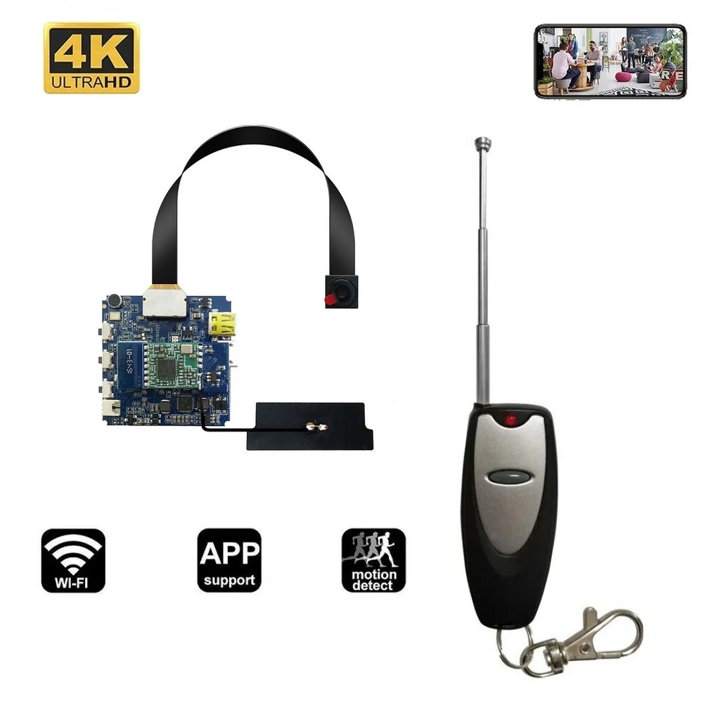 4K DIY Camera, X1 Mini Wifi Camera Small Webcam Micro Cam Security
