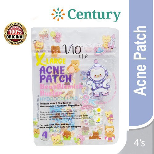 Vio Large Beauclerkishydrocolloid 4's / Acne Patch