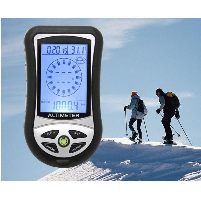 Compass Mini Digital 8 in1 LED Multifunction Outdoor Survival Tools