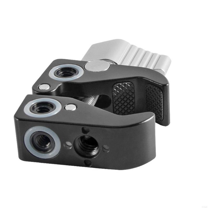 C-Type Clamp Camera Arm Clamp With Adjustable Arm And Additional 1/4 3/8 Threaded Screw Multiple Function D5QC