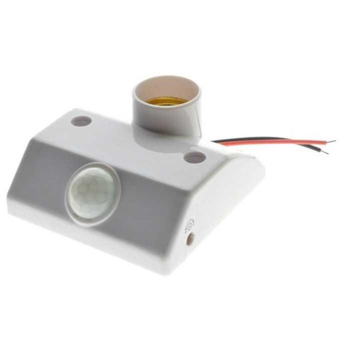 PREMIUM Mayitr Fitting Lampu Bohlam Socket E27 dengan Infrared Motion Sensor