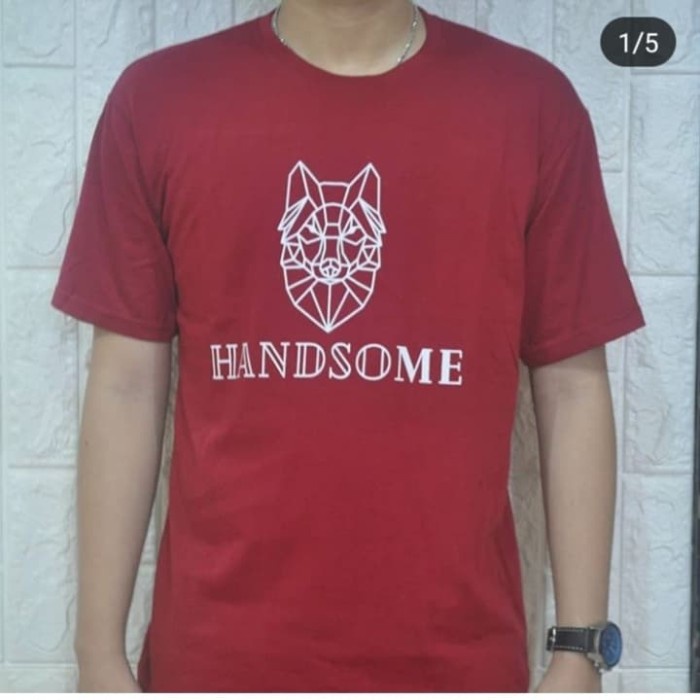 Kaos Pria HS 001 maroon