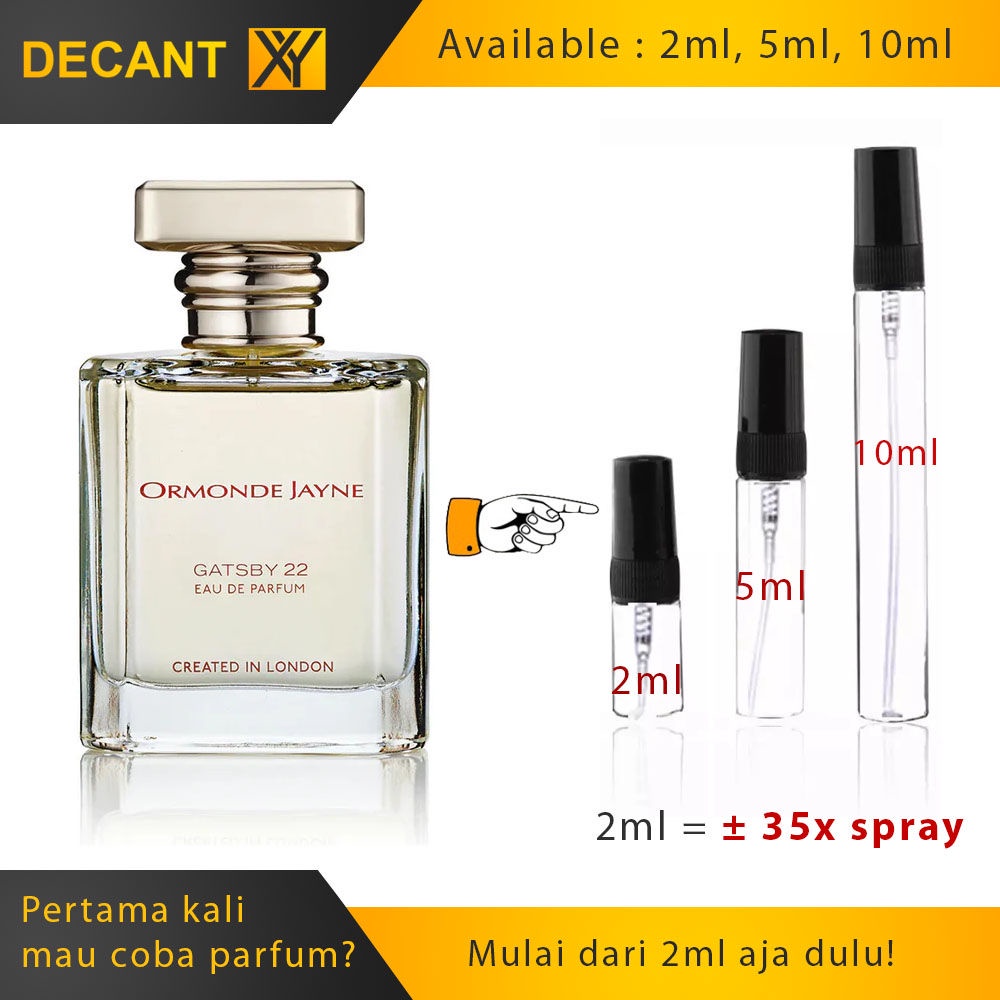Decant Parfum Ormonde Jayne Gatsby 22 2ml 5ml 10ml