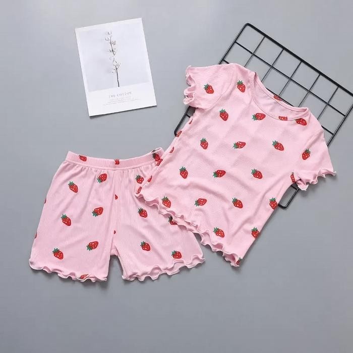 SETELAN ANAK SHERRYBEAR - STRAWBERRY