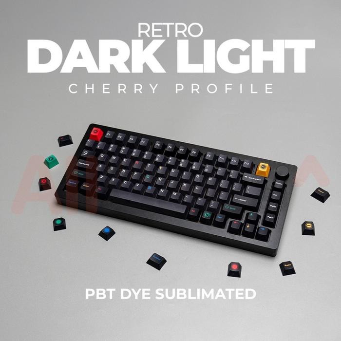 Retro Dark Lights PBT Dye Sub Keycaps
