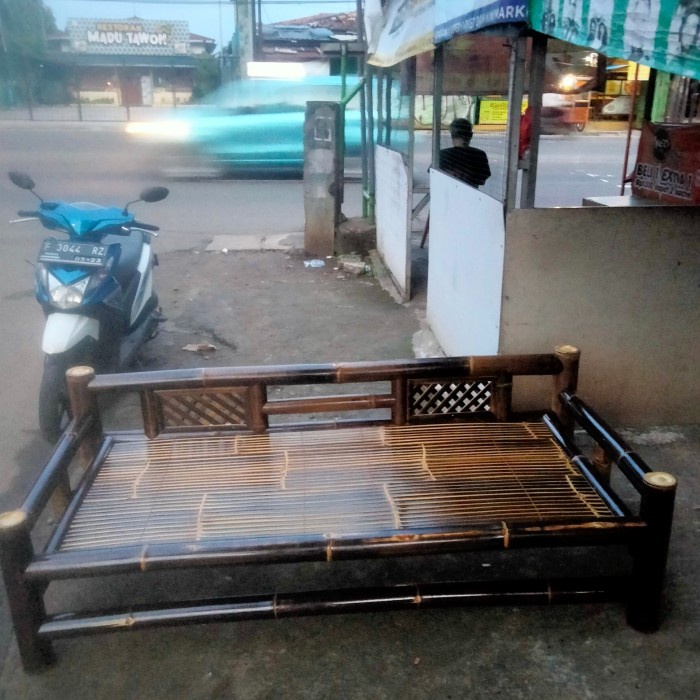 Bale Bambu Hitam Asli 180X80