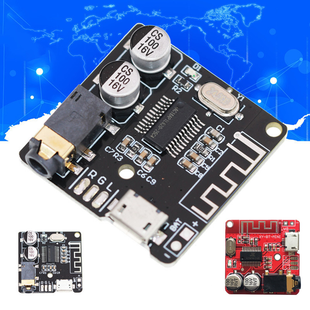 Bluetooth-compatible 5.0 Wireless Stereo Module HiFi MP3 Lossless Decoder Board DC 3.7-5V for DIY Projects
