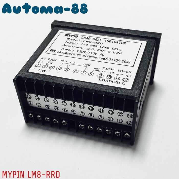 AC 220V DIGITAL LOAD CELL CONTROLLER LOADCELL WEIGHING OUTPUT RELAY