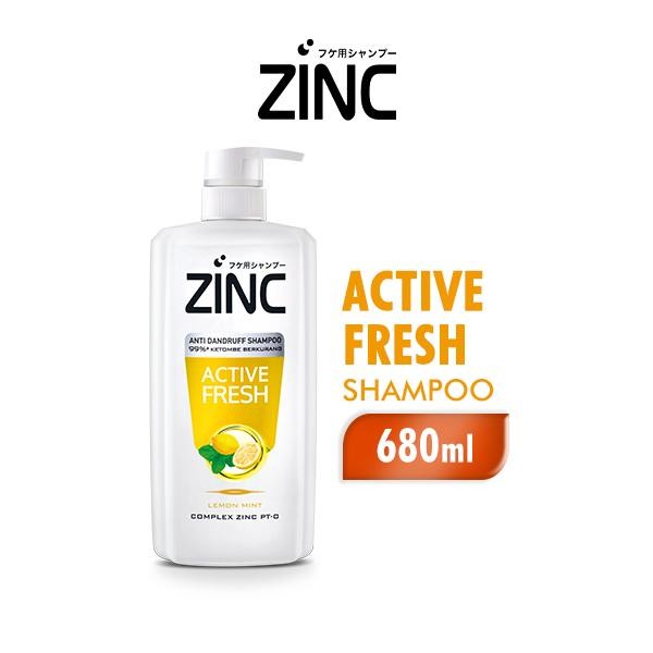 ZINC SHAMPOO ACTIVE FRESH BOTOL 680 ML