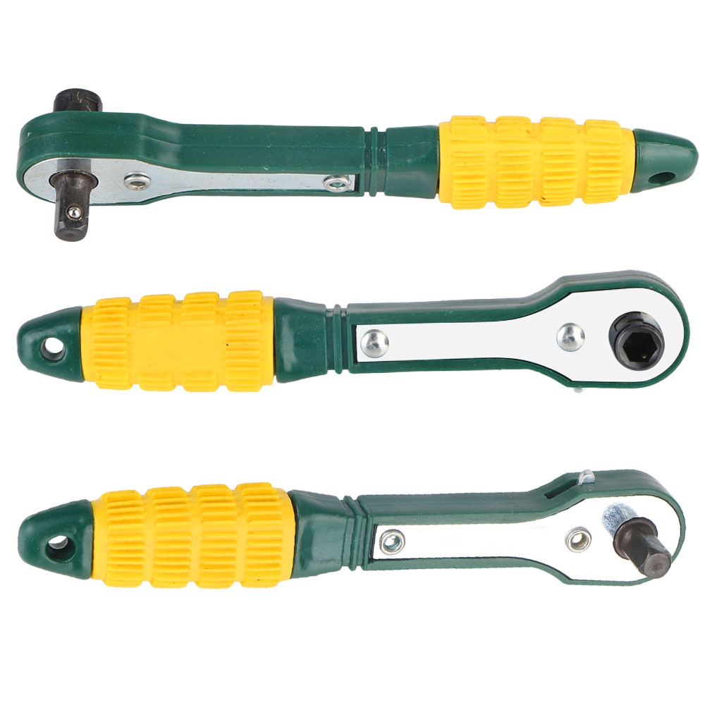 Rapid Ratchet Wrench Adjustable 1/4 Screwdriver Rod Practical Mini Quick Socket Wrench Tools