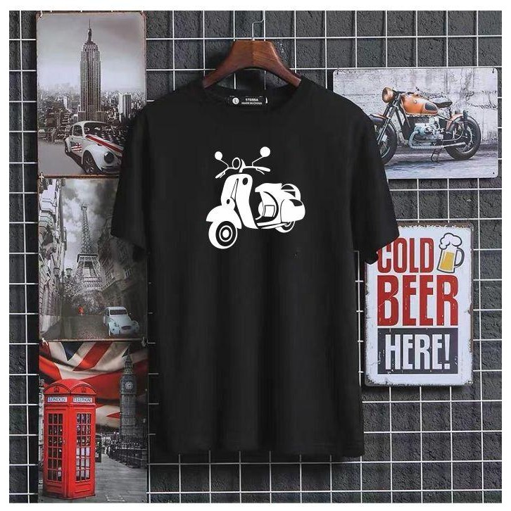 Modo- Bisa Cod!Kaos Pria Katun Combed 100% Vespa