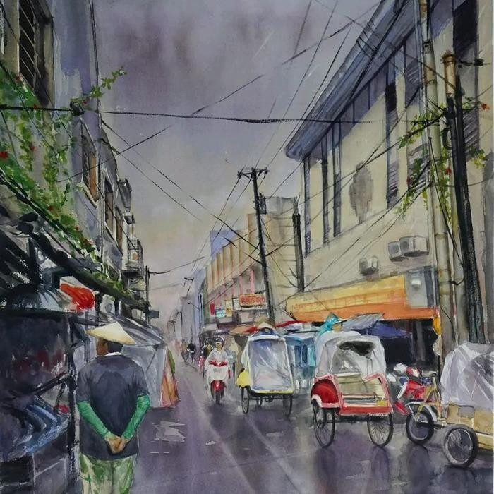 Terlaris Lukisan request malioboro