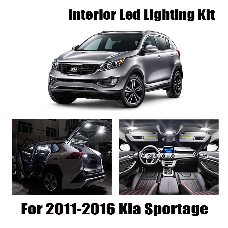8x Canbus Error Free LED Interior Light Kit Package For 2011-2015