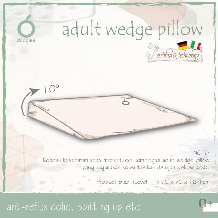 PROMO! Dooglee - Wedge Pillow Plus