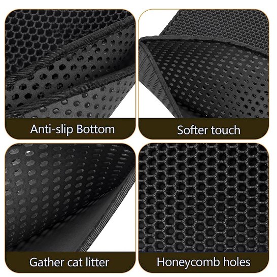 Litter Keset Pasir Kucing Pet Litter Mat Foldable Double Layer E
