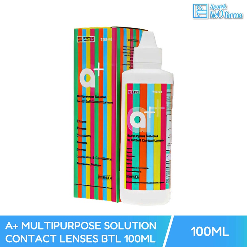 A+ MULTIPURPOSE SOLUTION CONTACT LENSES BTL 100ML