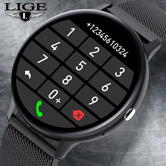 LIGE Bluetooth Answer Call Smart Watch For Men Smartwatch Full Touch