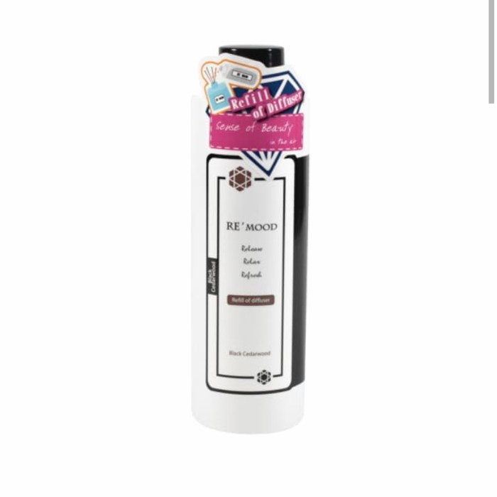 TERLARIS! Remood Black Cedarwood Refill Diffuser