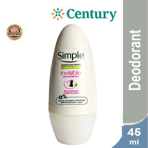 SIMPLE VANILLA & PEACH 45ML / DEODORANT