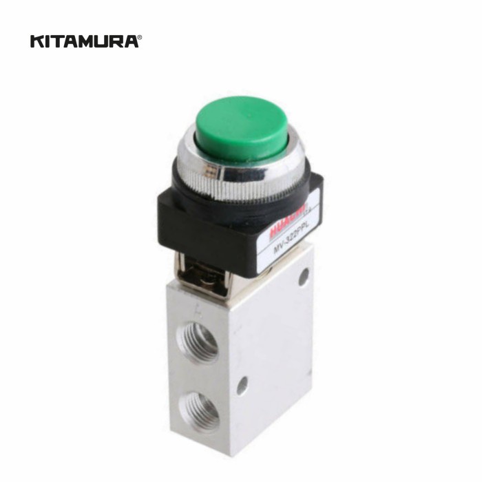 PREMIUM Mechanical Valve Push Button Pneumatic 3/2 1/4"