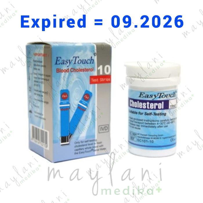 EASY TOUCH CHOLESTEROL STRIP / STRIP KOLESTEROL EASY TOUCH