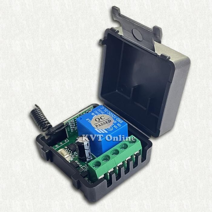 JTTOP" WIRELESS RELAY SWITCH 1CH DELAY OFF 433MHZ + 2 REMOTE