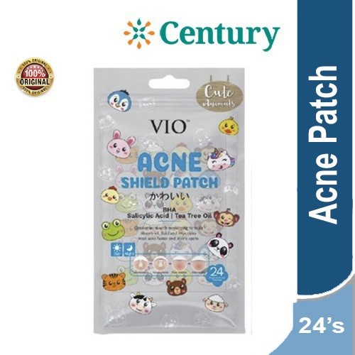 VIO ACNE SHIELD PATCH BHA CUTE ANIMALS 24`S / PERAWATAN WAJAH / ACNE PATCH