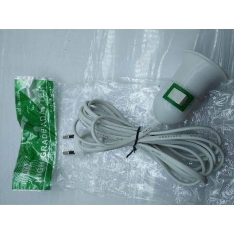 [Expert] FITTING COLOK+ KABEL 3M FITTING LAMPU/ FITTING / ON OFF/
